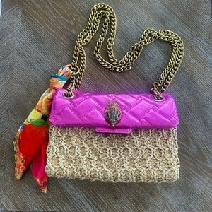 Kurt Geiger Tweed and Scarf Purse